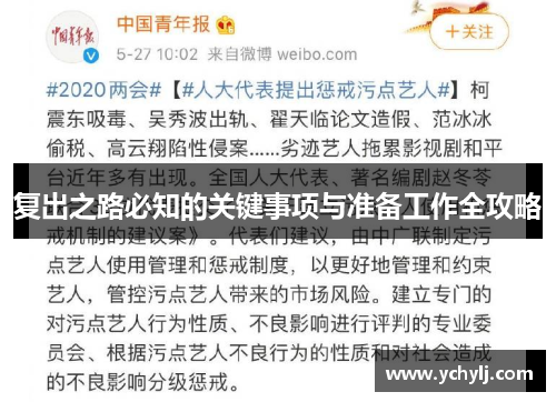 复出之路必知的关键事项与准备工作全攻略
